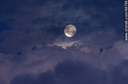 Full moon in the clouds -  - MORE IMAGES. Photo #64788