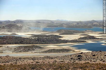 Viento sobre las lagunas de Cotacotani - Chile - Otros AMÉRICA del SUR. Foto No. 65148