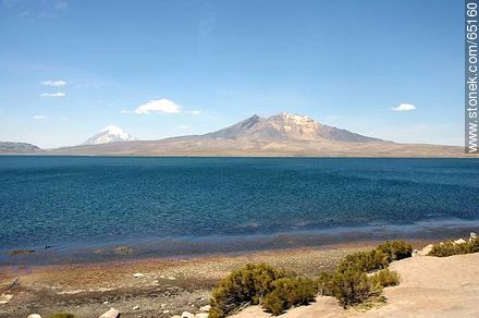 Chungará Lake. Kishi volcano Quisini - Chile - Others in SOUTH AMERICA. Photo #65160
