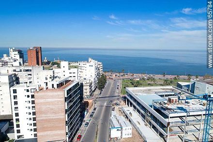 Foto aérea de la calle Ciudadela. Construcción en el Mercado Central - Departamento de Montevideo - URUGUAY. Foto No. 65784
