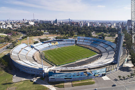 Aerial photo of Centenario Stadium towards Cerro - Department of Montevideo - URUGUAY. Photo #66066