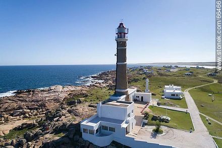 Aerial view of the Cabo Polonio lighthouse - Department of Rocha - URUGUAY. Photo #66466