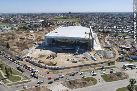 Vista aérea de la construcción del Antel Arena. Octubre de 2018. - Departamento de Montevideo - URUGUAY. Foto No. 66512