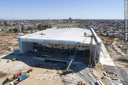 Vista aérea de la construcción del Antel Arena. Octubre de 2018. - Departamento de Montevideo - URUGUAY. Foto No. 66499
