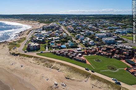 Aerial photo of the resort Manantiales - Punta del Este and its near resorts - URUGUAY. Photo #67068