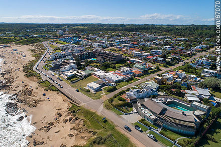 Aerial photo of the resort Manantiales - Punta del Este and its near resorts - URUGUAY. Photo #67070