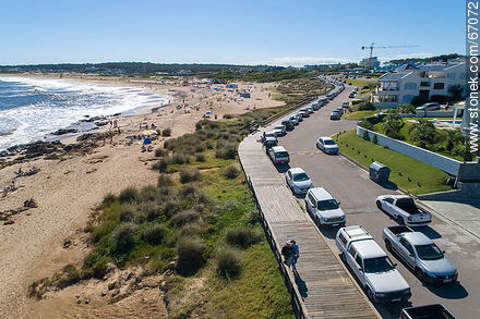 Aerial photo of the resort Manantiales - Punta del Este and its near resorts - URUGUAY. Photo #67072