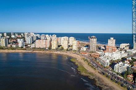 Aerial photo of the ramblas Williman and Artigas - Punta del Este and its near resorts - URUGUAY. Photo #67166
