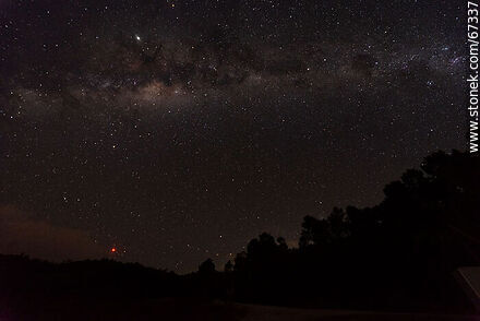 La Vía Láctea desde el reloj solar - Departamento de Lavalleja - URUGUAY. Foto No. 67337