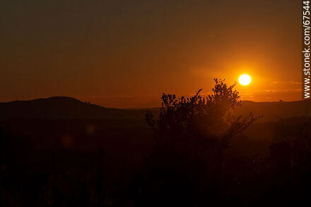 Setting sun in the countryside - Lavalleja - URUGUAY. Photo #67544