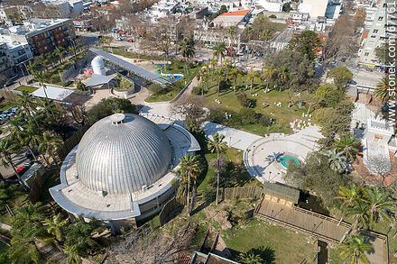 Aerial view of the Municipal Planetarium and its surroundings - Department of Montevideo - URUGUAY. Photo #67761