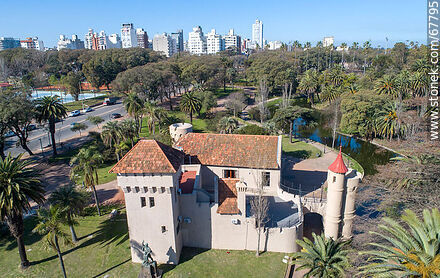 Aerial view of the castle - Department of Montevideo - URUGUAY. Photo #67795