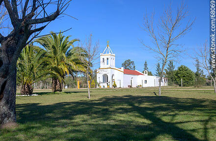 San Isidro Labrador Chapel in front of the square - Department of Maldonado - URUGUAY. Photo #68069