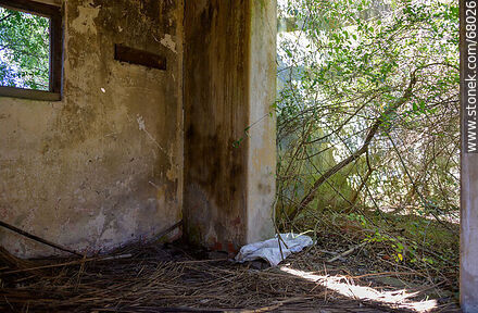 Interior de una casa abandonada - Departamento de Maldonado - URUGUAY. Foto No. 68026