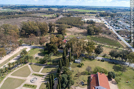Vista aérea del parque Constitución - Departamento de Flores - URUGUAY. Foto No. 68245