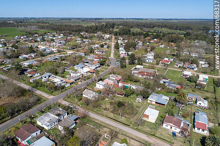 Aerial view of the village - Department of Canelones - URUGUAY. Photo #68317