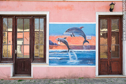 Murals with dolphins - Department of Florida - URUGUAY. Photo #68459