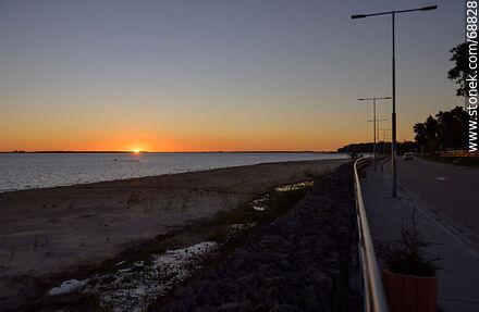 The promenade at sunset - Tacuarembo - URUGUAY. Photo #68828