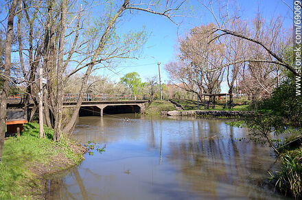 The stream and its bridge on route 42 - Durazno - URUGUAY. Photo #69069