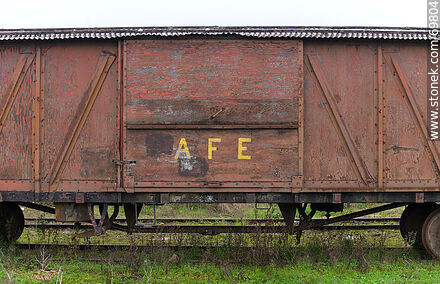 Antiguo vagón de carga - Departamento de Florida - URUGUAY. Foto No. 69804