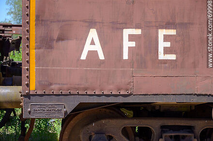 Vagón de AFE. Construcción de Santa Matilde - Departamento de Florida - URUGUAY. Foto No. 69998