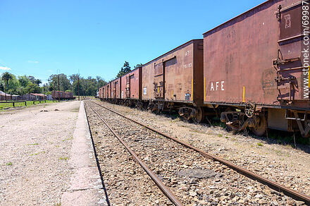 Estación de ferrocarril de Nico Pérez - Departamento de Florida - URUGUAY. Foto No. 69987