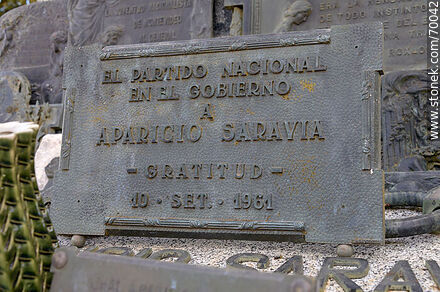 Cementerio. Panteón de Aparicio Saravia - Departamento de Treinta y Tres - URUGUAY. Foto No. 70042