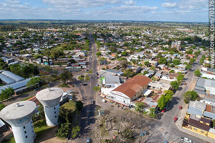 Aerial view of Boulevard Aparicio Saravia - Department of Treinta y Tres - URUGUAY. Photo #70176