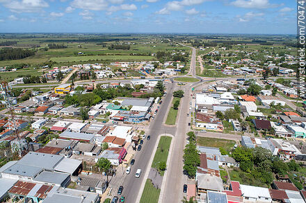 Vista aérea de la ruta 7 - Departamento de Canelones - URUGUAY. Foto No. 70474