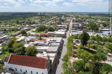Aerial view of Luis Alberto de Herrera Street - Department of Canelones - URUGUAY. Photo #70562