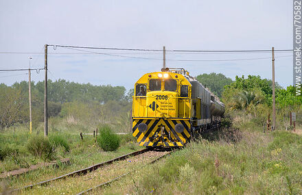 Montes railroad station. Railroad Logistic Services Locomotive - Department of Canelones - URUGUAY. Photo #70582