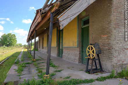 Old railroad station of Montes - Department of Canelones - URUGUAY. Photo #70597