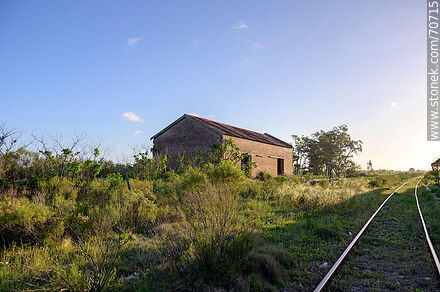 Vías de ferrocarril de Tapia - Departamento de Canelones - URUGUAY. Foto No. 70715