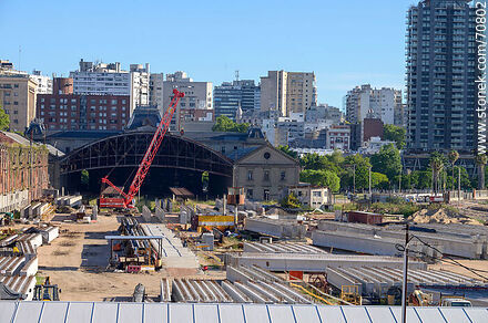 Year 2021 - Obrador del viaducto de la rambla portuaria. Former Central Railway Station - Department of Montevideo - URUGUAY. Photo #70802