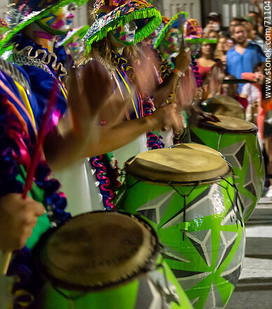 Llamadas parade 2018. Drummers - Department of Montevideo - URUGUAY. Photo #71104