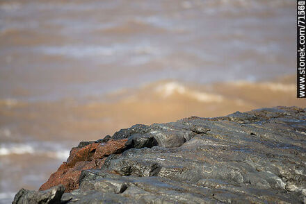 Rocks in front of the sea - Department of Maldonado - URUGUAY. Photo #71232