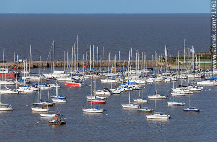 Foto aérea del puerto del Buceo - Departamento de Montevideo - URUGUAY. Foto No. 71761