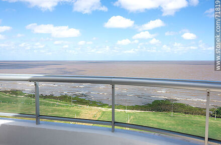 View of the Rio de la Plata from a penthouse terrace - Department of Montevideo - URUGUAY. Photo #71819