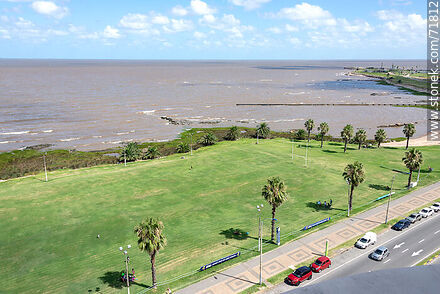 Rugby field in front of the Río de la Plata - Department of Montevideo - URUGUAY. Photo #71812