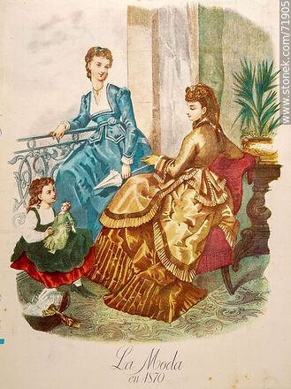 La moda en 1870 -  - IMÁGENES VARIAS. Foto No. 71905