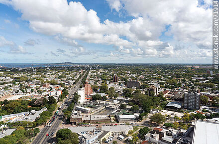 Vista aérea de Bulevar Artigas hacia el oeste - Departamento de Montevideo - URUGUAY. Foto No. 71914