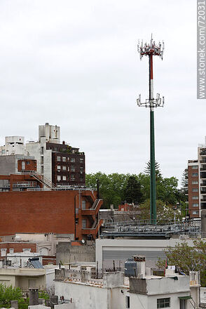 Columns with telephone antennas -  - MORE IMAGES. Photo #72031