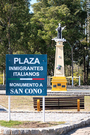 Square of the Italian immigrants. Monument to San Cono - Department of Florida - URUGUAY. Photo #72418