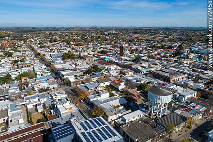 Vista aérea de la capital - Departamento de Florida - URUGUAY. Foto No. 72458