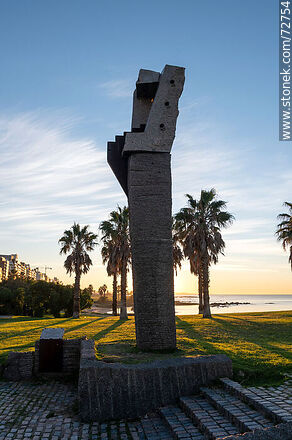 Monument in honor of Abel Carlevaro - Department of Montevideo - URUGUAY. Photo #72754