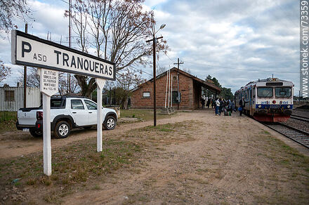 Tranqueras AFE station sign - Department of Rivera - URUGUAY. Photo #73359
