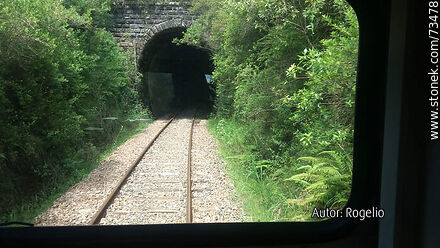 One of the entrances to the only railway tunnel on the line between Tacuarembó and Rivera prior to its refurbishment. - Tacuarembo - URUGUAY. Photo #73478
