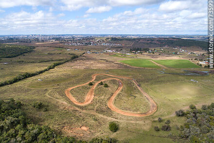 Vista aérea de una pista para correr rally - Departamento de Rivera - URUGUAY. Foto No. 73599