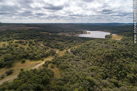 Vista aérea del parque Gran Bretaña - Departamento de Rivera - URUGUAY. Foto No. 73595