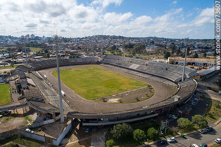 Aerial view of the Atilio Paiva Olivera stadium - Department of Rivera - URUGUAY. Photo #73607